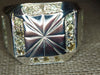 14.33g SILVER MONTANA SAPPHIRE RING SIZE 9.5