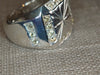 14.33g SILVER MONTANA SAPPHIRE RING SIZE 9.5