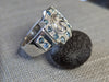 11.11 g SILVER MONTANA SAPPHIRE RING SIZE 10