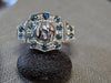 11.11 g SILVER MONTANA SAPPHIRE RING SIZE 10