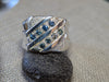 11.58g SILVER MONTANA SAPPHIRE RING SIZE 10