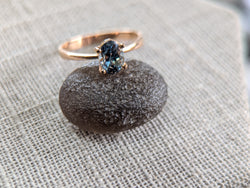 2.28g ROSE GOLD MONTANA SAPPHIRE RING SIZE 8