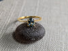 2.38g GOLD MONTANA SAPPHIRE RING SIZE 7.5