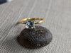 2.28g GOLD MONTANA SAPPHIRE RING SIZE 7