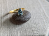 2.48g GOLD MONTANA SAPPHIRE RING SIZE 7.5