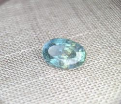 6.6ct LIGHT BLUE AND WHITE BI-COLOR MONTANA SAPPHIRE