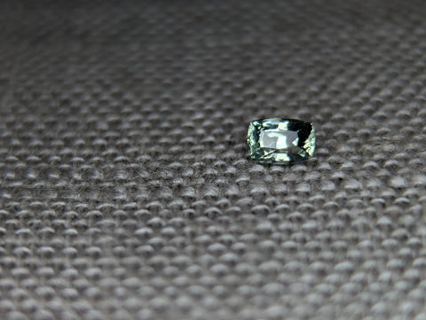 .37 CTS GORGEOUS LIGHT GREEN COLOR CUSHION CUT MONTANA SAPPHIRE