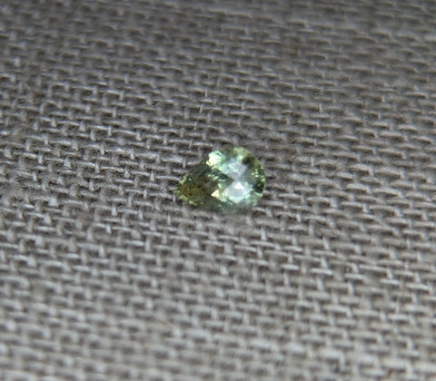 .53CT. LIGHT GREEN PEAR CUT MONTANA SAPPHIRE