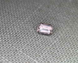 1.24ct STUNNING EMERALD CUT ROSÉ PINK MONTANA SAPPHIRE