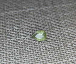 .61CTS. FROSTED GREEN SAPPHIRE PEAR CUT