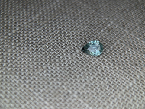 .57ct TEAL PEAR SHAPED MONTANA SAPPHIRE