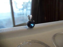 1.84ct DEEP BLUE MONTANA SAPPHIRE PENDANT - Blaze-N-Gems