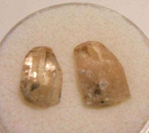 2 IMPERIAL TOPAZ IN THE ROUGH CRYSTAL FORM - Blaze-N-Gems