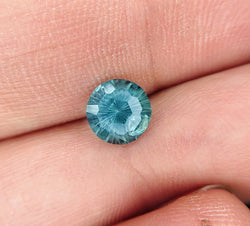 1.57ct CUSTOM FROSTI CUT MONTANA SAPPHIRE BY MIKE SOEBBING