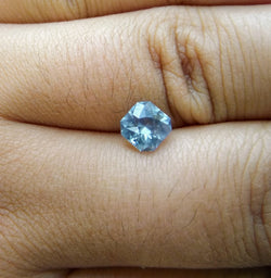 1.51ct RADIANT CUT SPARKLING BLUE MONTANA SAPPHIRE - Blaze-N-Gems