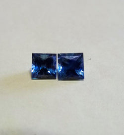 1.33tctw MATCHED SET OF DEEP BLUE MONTANA SAPPHIRE - Blaze-N-Gems