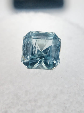 1.93ct RADIANT CUT LIGHT BLUE MONTANA SAPPHIRE