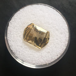 3.90 CT. YELLOW QUARTZ ( FACETED ) VERY RARE COLOR - Blaze-N-Gems