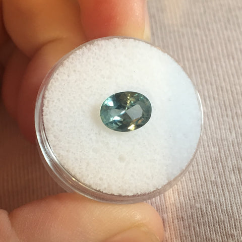 1.77 CT BLUE/GREEN MONTANA SAPPHIRE - Blaze-N-Gems